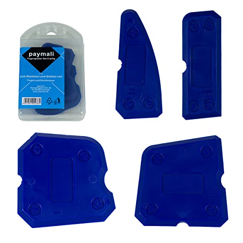 Juego de alisador de juntas de 4 piezas, incluye caja de almacenamiento, juego de extractor de juntas para silicona y acrílico Cover