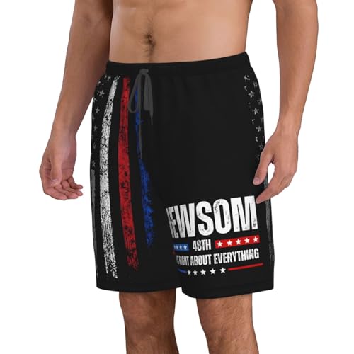 Newsom was Right About Everything Swimtrunks Gavin Newsom 2028 Men's Beach Shorts3