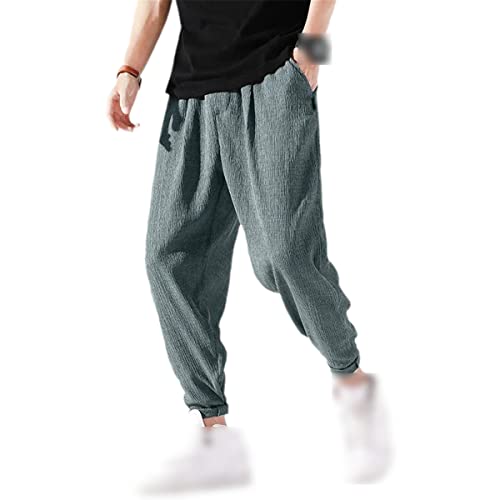 Salopette homme tendance pour terrasses d'été pantalon léger en soie de glace