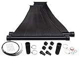 SunQuest Solar Pool Heater Panels - 2 (2ft x 12ft) collectors w/Roof/Rack & Add on Kit - Solar Water Heater for above Ground & Inground Pools-DIY-Tube on Web Design Panel-Polypropylene UV Resistant