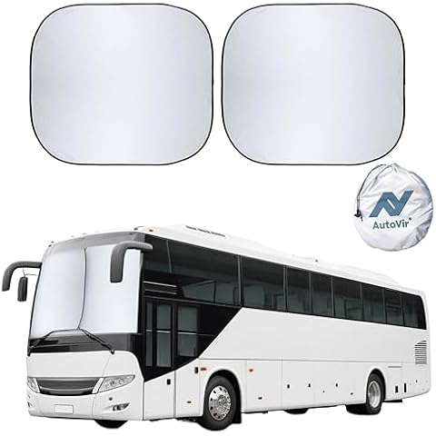 Autovir 2-Piece RV Windshield Sunshade Cover