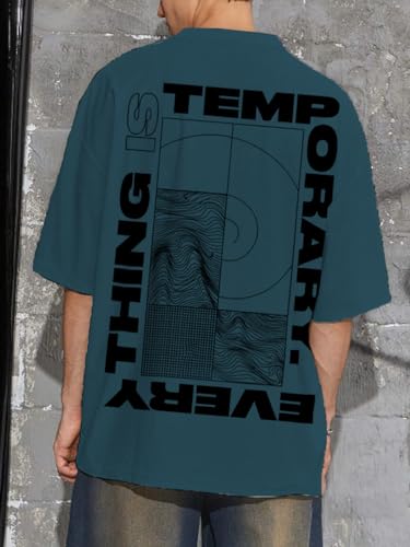 Image of Rigo Printed Oversized T-Shirts for Men | Drop Shoulder T-Shirt for Men