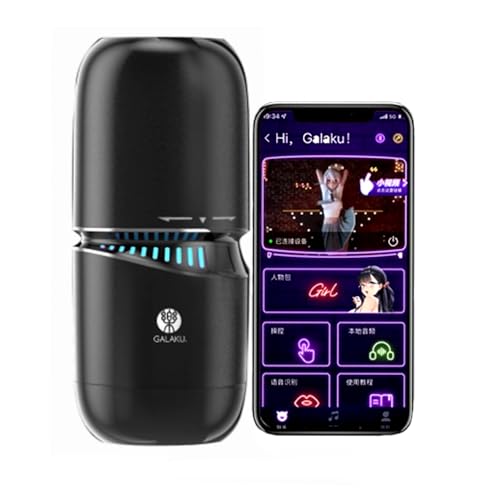 Guspiun Elektrischer Masturbator Männer Masturbieren Taschenmuschi Handfrei Cup Mit 20 Penis Stimulations Massagefunktion APP-Fernbedienung Masturbator Cup Man Ausdauer-Training Sex Spielzeug