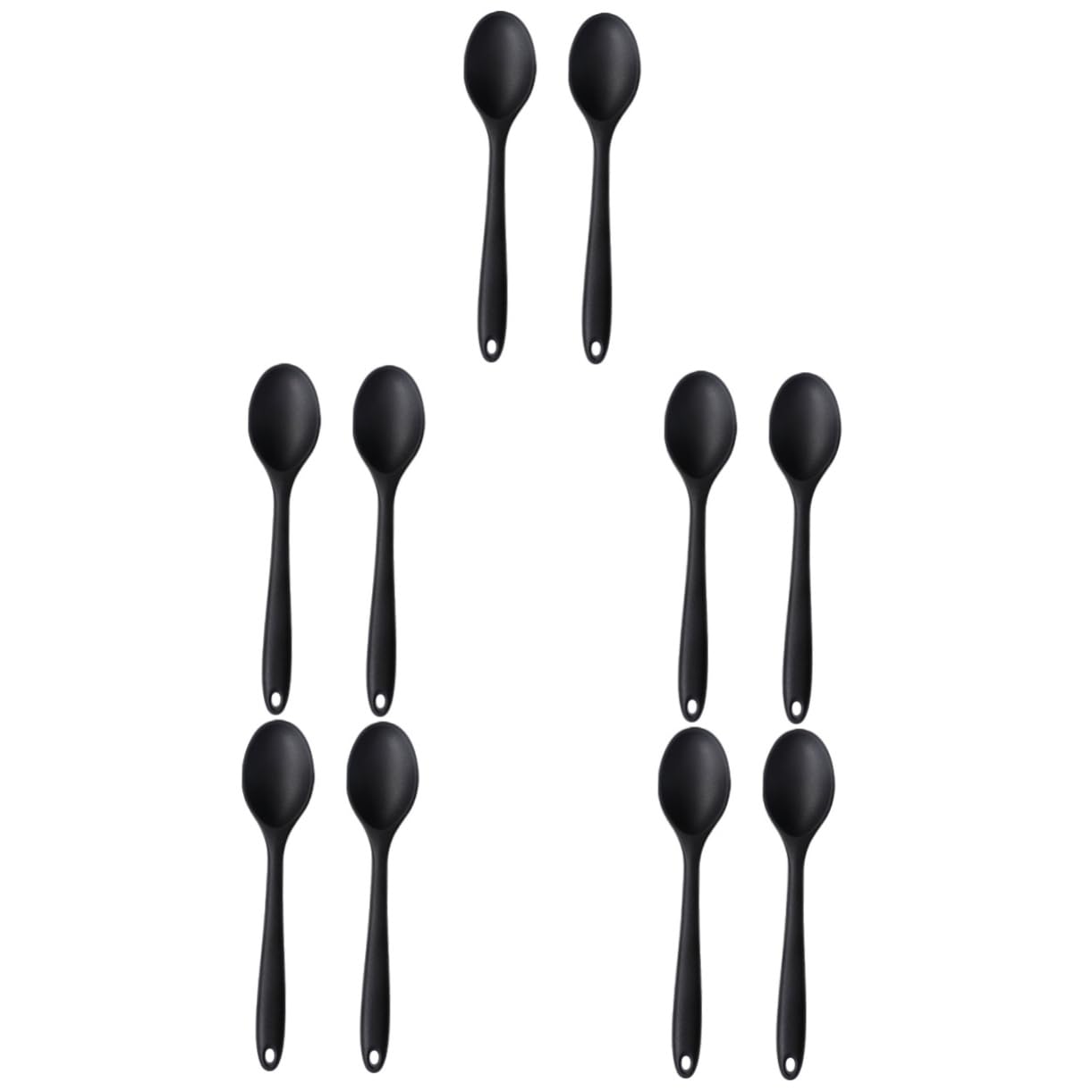 Garneck Set Di 5 Cucchiai Da Cucina in Silicone Stile Cinese Per Mescolare E Mescolare Utensili Da Cucina Per Zuppa Di Grandi Dimensioni 2 Pezzi * 5
