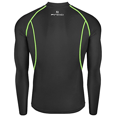 1Bests Conjunto de corrida esportivo masculino camiseta de compressão + calça justa manga longa seca