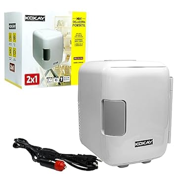 Mini Geladeira Portátil 4 Litros 12v 127V - KOKAY