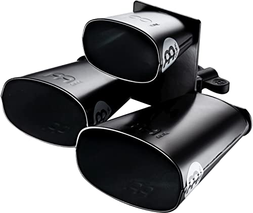 Meinl Percussion Sltri-Bk Black Powder Coated Steel Triple Bell #TOP20