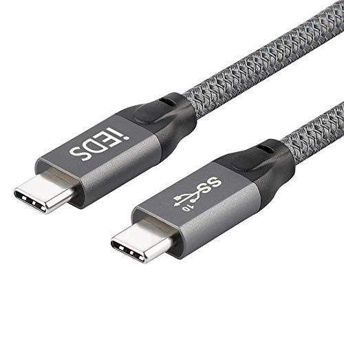 iEDS USB 3.1 Gen 2 Type C PD 20 Gbps 100W 5A 4K Video USB-C to USB-C Cable with E-Marker Chip 2M for Charging Adapter - Grey (B08RB56L9C) Amazon Price History, Amazon Price Tracker
