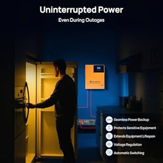 ECO-WORTHY 4.68KWH Solar Power Complete Kit 1200W 48V with Lithium Battery and Inverter for Home: 6pcs 195W N-Type Bifacial Solar Panels + 1pc 48V 50Ah Li-Battery + 3500W Solar Charger Inverter