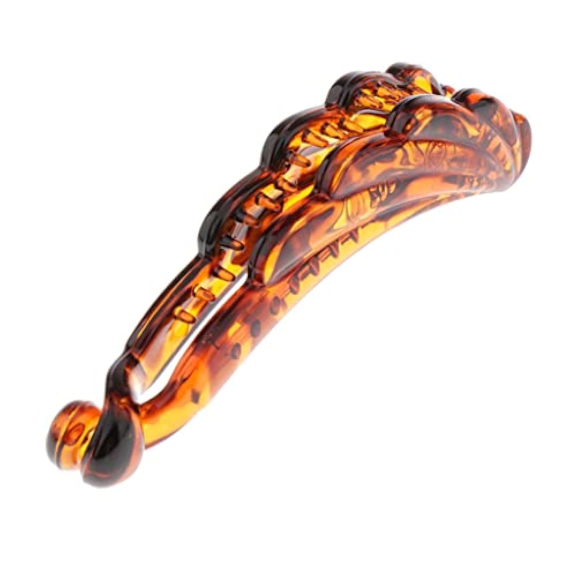Banana Style Hair Clip Ponytail Holder Amber