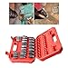 25 Piece Screw Extractor and Damaged Bolt Removal Tool Set for Industrial Repair and Maintenance - Chrome Vanadium Steel Construction - Includes 25 Various Sizes for Fastener