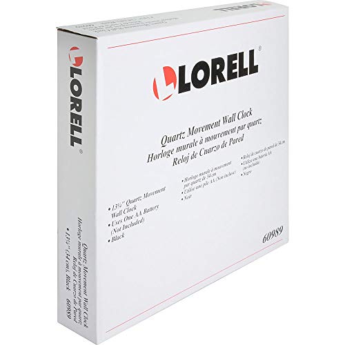 Reloj de Pared Lorell Analógico 13.25 in Negro miniatura 3