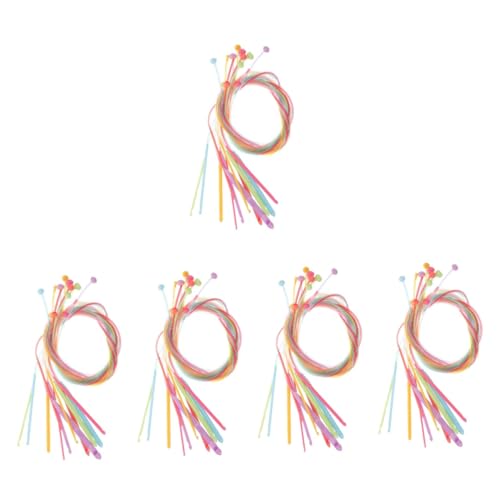 Aiguilles à tricoter en bambou carbonisé VILLCASE pour projets de couture durables