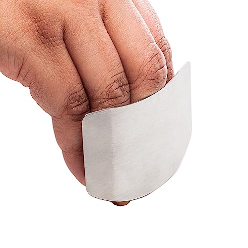 Protetor de Dedos para Cortar Alimentos de Aço Inox 6,5cm x 4,5cm x 4,5cm - Lyor