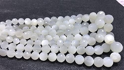 Pierre de lune blanche facettée LKBEADS AAA en fil de 40 cm pour création de bijoux uniques