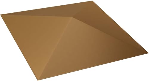 Miniatura 6 de Ekena Millwork 11 78 pulgadas de ancho x 11 78 pulgadas de alto Sellek EnduraWall Decorativo Panel de pared 3D, dorado (cubre 0.98 pies cuadrados