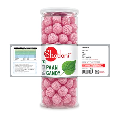 Image of Shadani Paan Candy (Can Of 280g), Rich Indian Flavour Toffee | Meetha Pan Refreshing Candies For Kids and Adults, Jumbo Can Pack of 2
