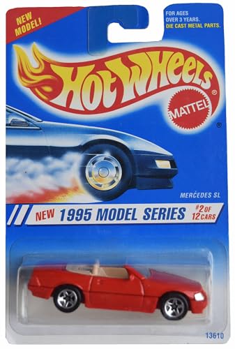 Hot Wheels Mercedes SL, Modelo 1995 Escala 1:64 miniatura 1