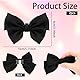 2 Stück dekorative Schuhclips, Schleifen-Schuh-Clips abnehmbare Satin-Schleifen-Schuh-Clips einfarbige Schuh-Clips elegante Hochzeit Party Schuhschnalle Zubehör für Frauen und Mädchen (schwarz)