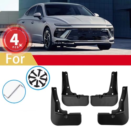Guardabarros contra salpicaduras para Hyundai Sonata Edge Hybrid 2024, kit de 4 piezas 5