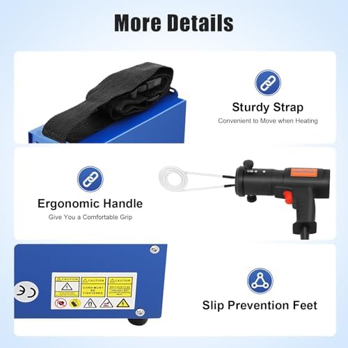 Bild 3 - 1500W Magnetische Induktionsheizgerät 750℃ induktionsheizung kfz Induktionsheizer induktionswärmer mit 4 Heizspulen