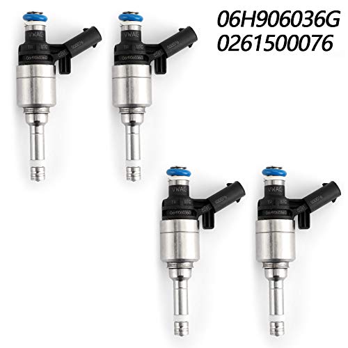 CHENDGE2 4X injetores de combustível para Bosch Au-di A4 A3 A5 TT VW T5 Eos CC 2.0L Turbo 0261500076