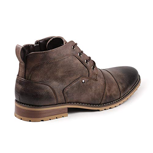 Metrocharm MC144 Men's Casual Mid-Top Lace Up Cap Toe Oxford Boot3