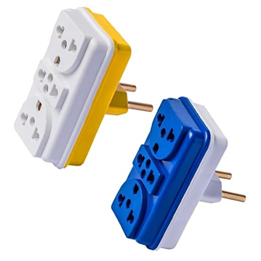 Kit com 02 Adaptadores Tomada Benjamim T Com 3 Entradas Multiplicador de Tomadas 10A 20A Até 250v Bivolt - CompleteStore®