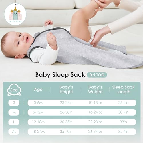 Save 68% on Cute Castle Baby Sleep Sack 3-Pack - Lightweight Cotton - Image 4
