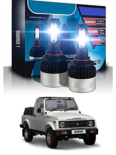 MATIES Headlight 9000lm High Defination Headlight Cob Led Ultra White 6500k High/Low Bulb Size Type H4 149 for Gypsy King