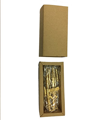 Bolígrafo Rifle Bullet dorado, set x5 miniatura 7