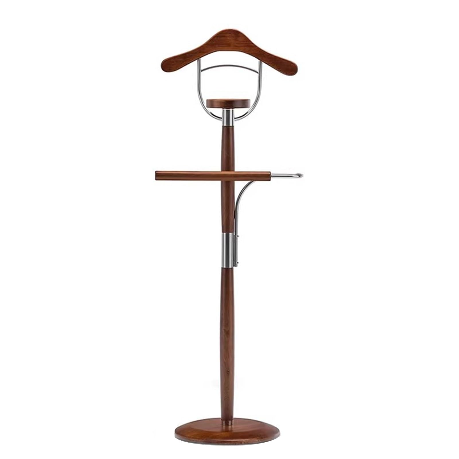 Ele Wood - Servomuto da uomo in legno massello con barra per pantaloni, per camera da letto, ufficio e soggiorno, in legno Ele Wood