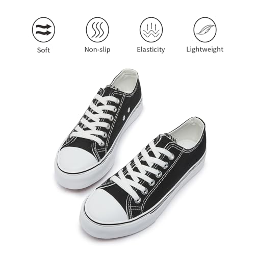 Iarus Womens Canvas Shoes Low top Sneakers for Womens Fashion Casual Shoes Walking Comfortable Shoes3