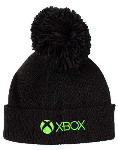 XBOX Bobble Hat para niños Black Green Beanie Gamer Gift Merchandise