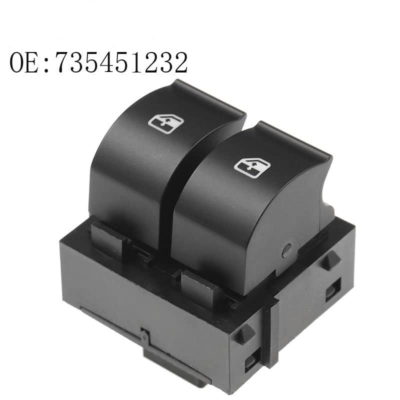 Botón del interruptor de ventana para Fiat Punto con ajuste preciso y tres números OEM 2