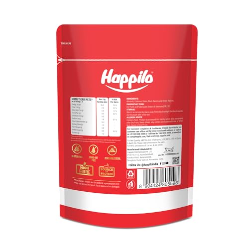 Image of Happilo Classic Panchmewa Dry Fruit Mix 400g | Fit for Fasting | Healthy Snacks Mixed Nuts | Dates | Golden Raisins | Afghan Raisins | Cashews | California Almonds