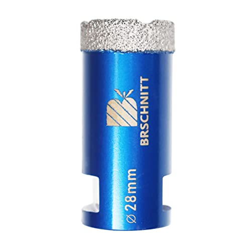 Diamond Drill Bit 28mm,BRSCHNITT 1pc M14 Vacuum Brazed Diamond Tip Drill Bit for Tile Porcelain Stoneware Ceramic Marble Granite Drilling,Suitable For Angle Grinders