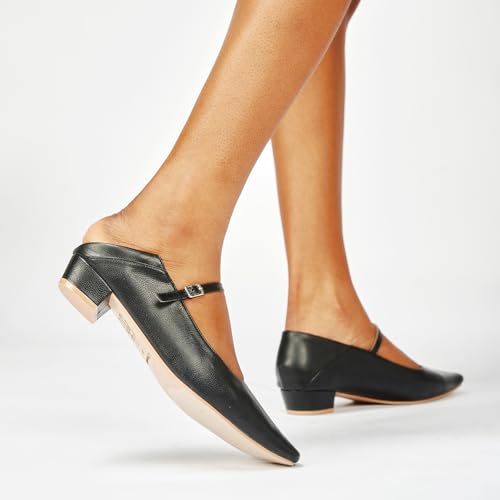 Image of C.Paravano Women's Pumps | Mary Jane Flats | Low Heel Dress Shoes | Convertible Heel Shoes