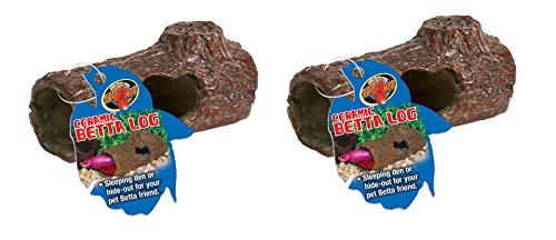 Zoo Med Laboratories AZMFA50 Sinking Ceramic Betta Log - 2 Pack Zoo Med Laboratories AZMFA50 Sinking Ceramic Betta Log - 2 Pack