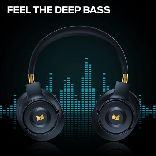 Image of Monster Persona SE ANC Active Noise Cancelling Headphones, Bluetooth Headphones Over Ear, 60H Playtime, HiFi Stereo Audio, Deep Bass, Built-in Mic, Wireless Headsets for Home Office(Blue)