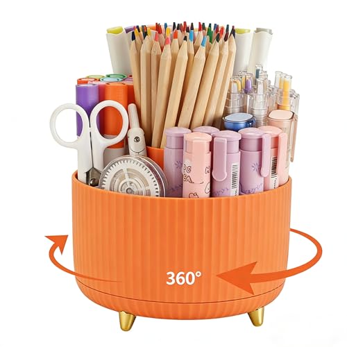Minimal Orange Pen Holder