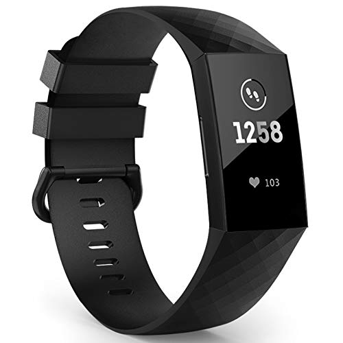 ZALAVER Waterproof Bands Compatible for Fitbit Charge 4 / Fitbit Charge 3 / Charge 3 SE, Classic & Special Edition Replacement Sport Wristband Women Men