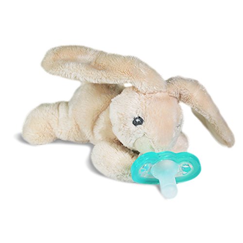RaZbaby RaZ-Buddy JollyPop Pacifier Holder/Pacifier Removable/Bunny