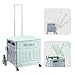Produktbild PUCHIKA Einkaufstrolley klappbar, Einkaufswagen Trolley, Einkaufstrolley mit Deckel, Shopping Trolley faltbar, Einkaufstrolleys flachziehenbar, Teleskop Griff, 8 Gummiräder, 48L, Grün