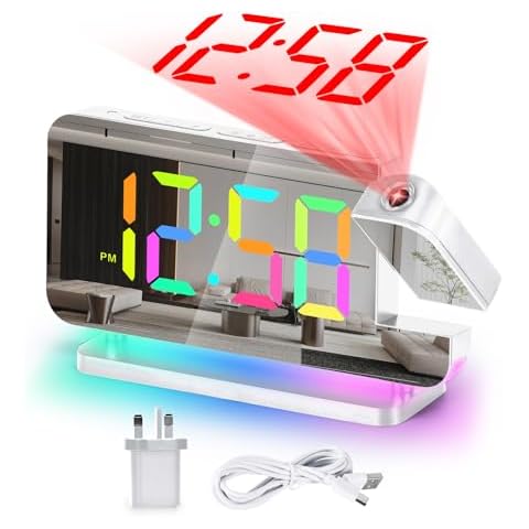 U-picks 7.4" LED Projection Alarm Clock Cover