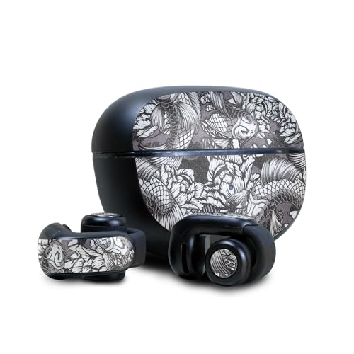 Image of Glossy Glitter Skin Compatible with Bose Ultra Open Earbuds - Angry Koi - Premium 3M Vinyl Protective Wrap Decal Cover - Easy to Apply | Crafted in The USA by MightySkins