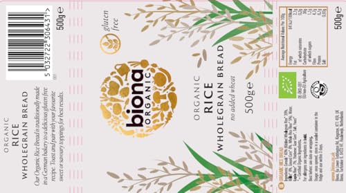 Biona Organic - Gluten Free Bread - Rice Bread - 500g image 4