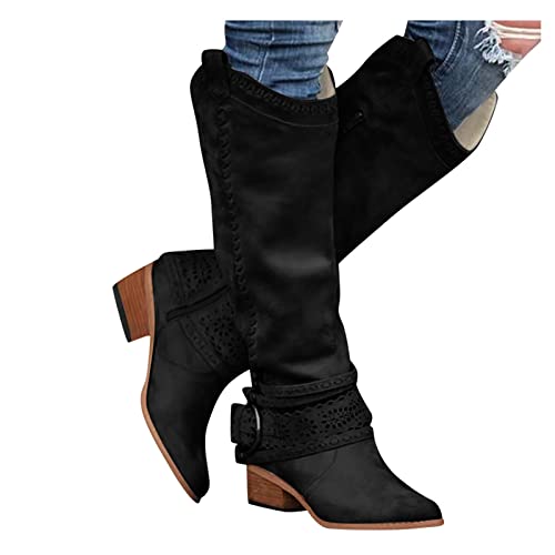 Bottes genou femmes contre pieds fatigués talon plateforme