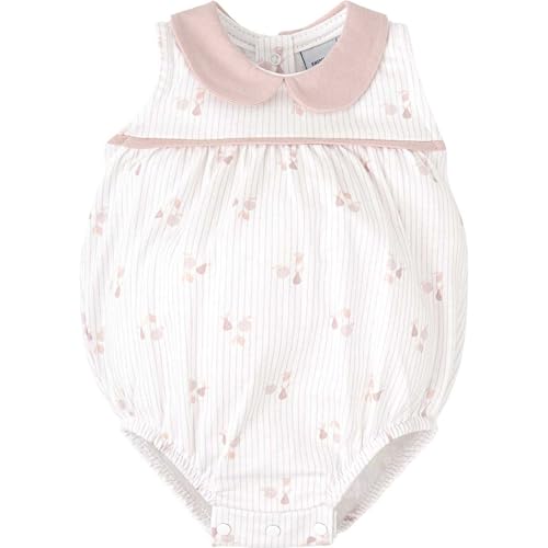 BABIDU Pelele Bebé Niña Modelo Fantasía, Pelele Sin Mangas con Cuello Bebé y Estampado Delicado, Cierre Inferior con Corchetes, Ropa Bebé Ligera y Suave Ideal para Climas Cálidos