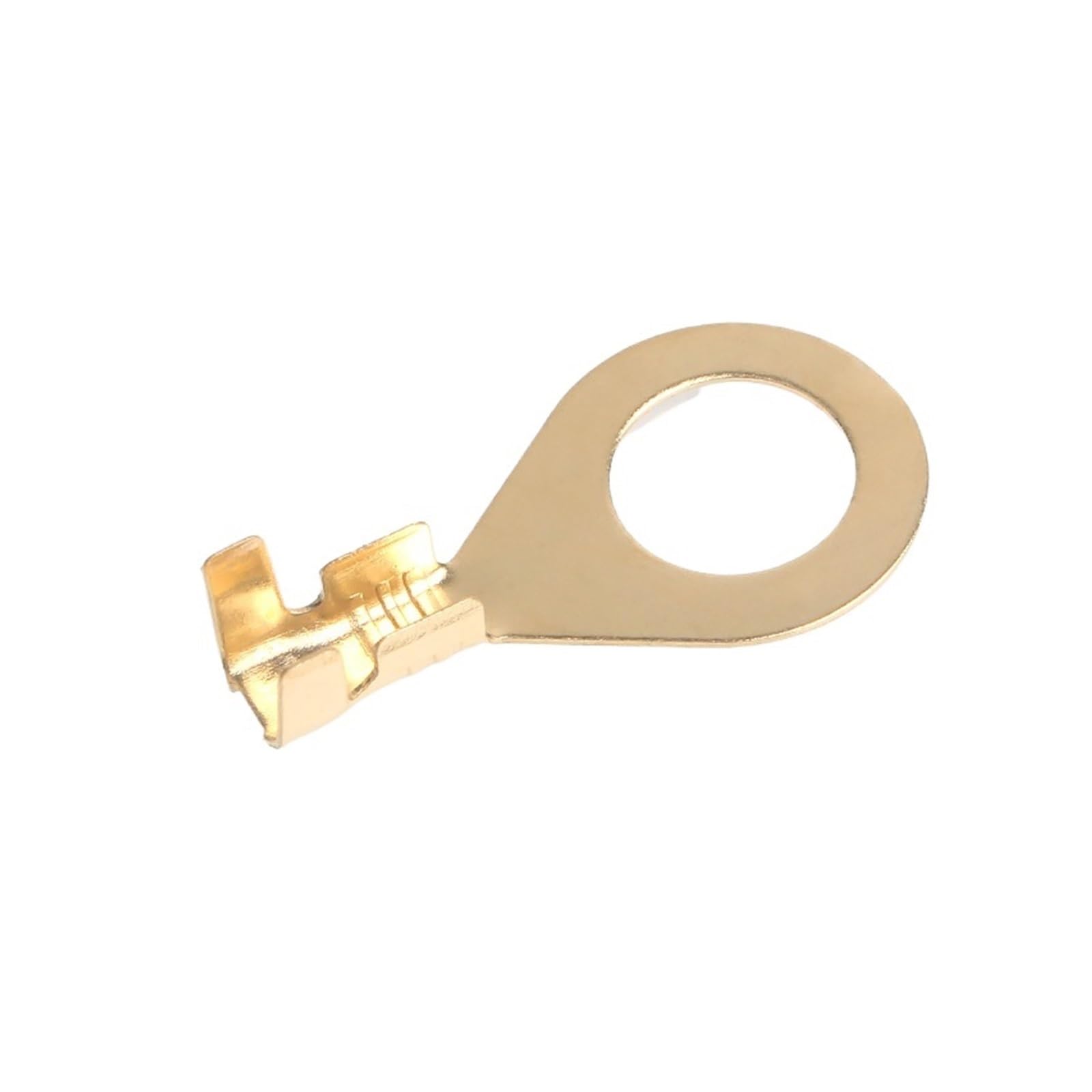 100er-Pack Draht-Crimp-Kupfer-Anschlussklemmenverbinder mit offener Hülse – Nicht isolierte Ringkabelschuh-Crimp-Kabelverbinder(M8)